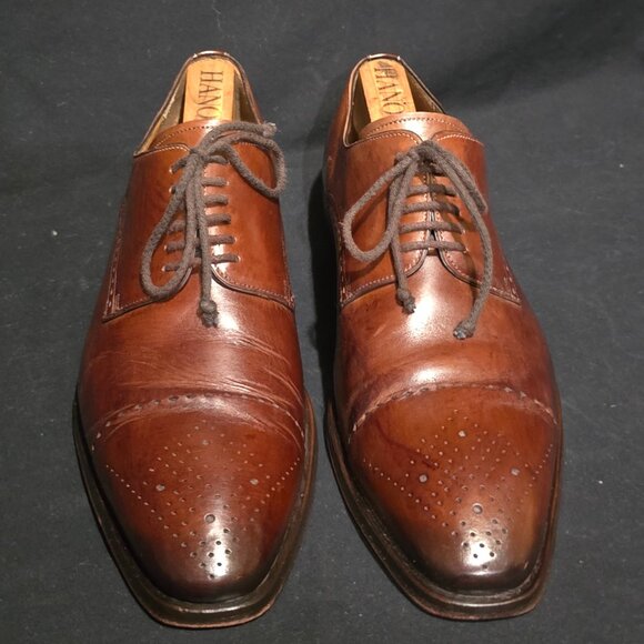 Mezlan Made in Spain Men\'s Brown Lace Up Leather Dress Shoes - 11M US main image 7